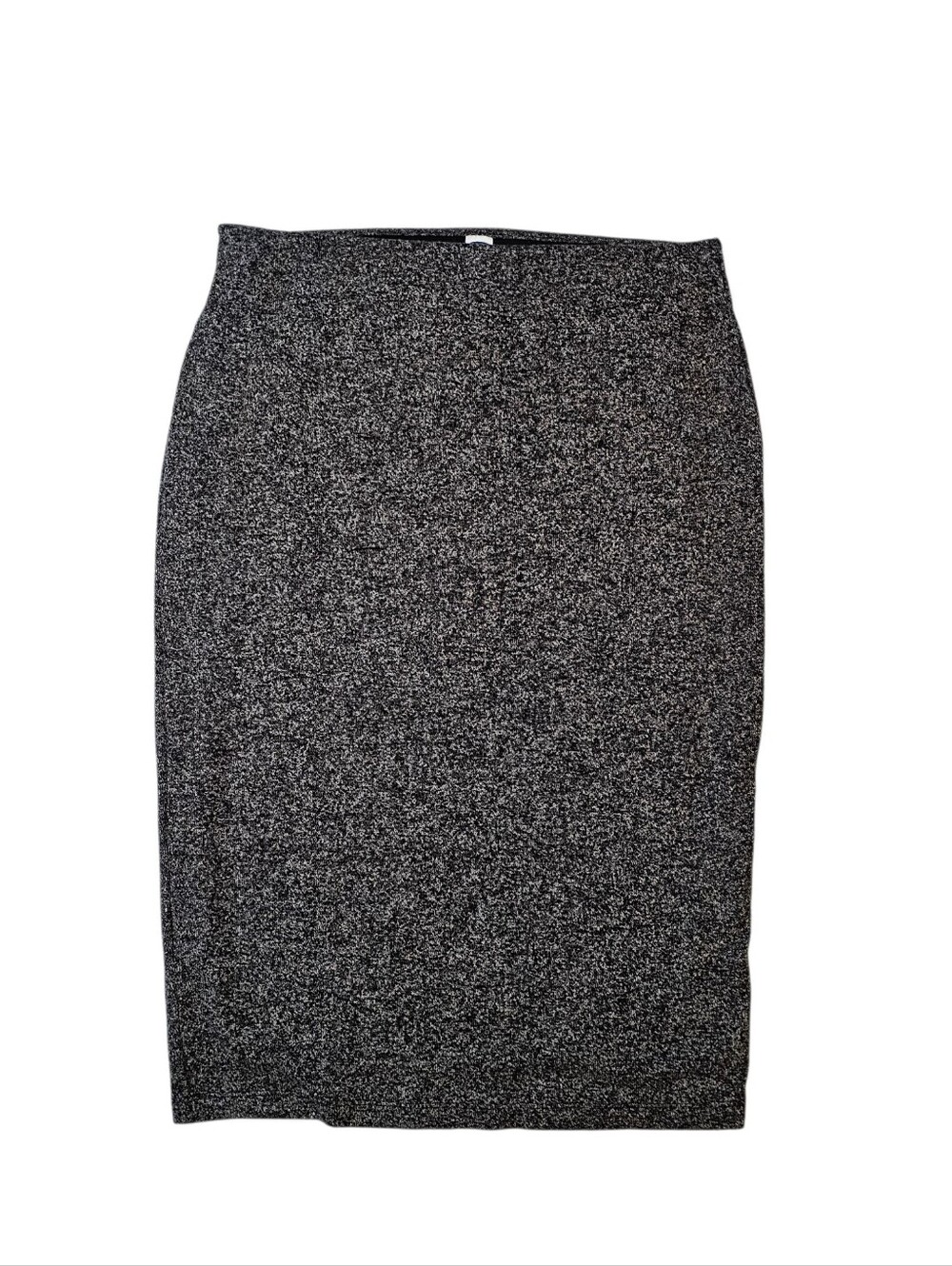 Old Navy Black & White Speckled Pencil Skirt